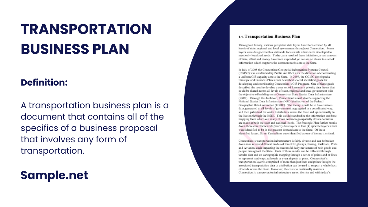 Transportation Business Plan