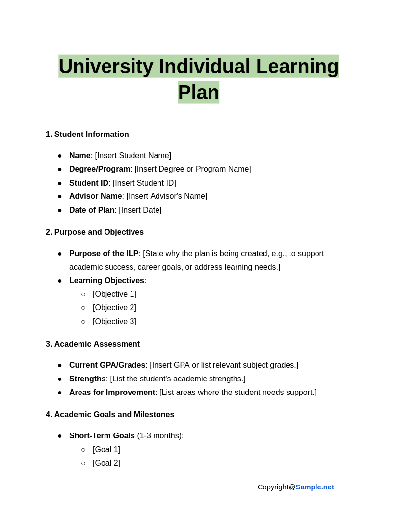 University Individual Learning Plan Google Docs 12 13 2024 10 58 AM