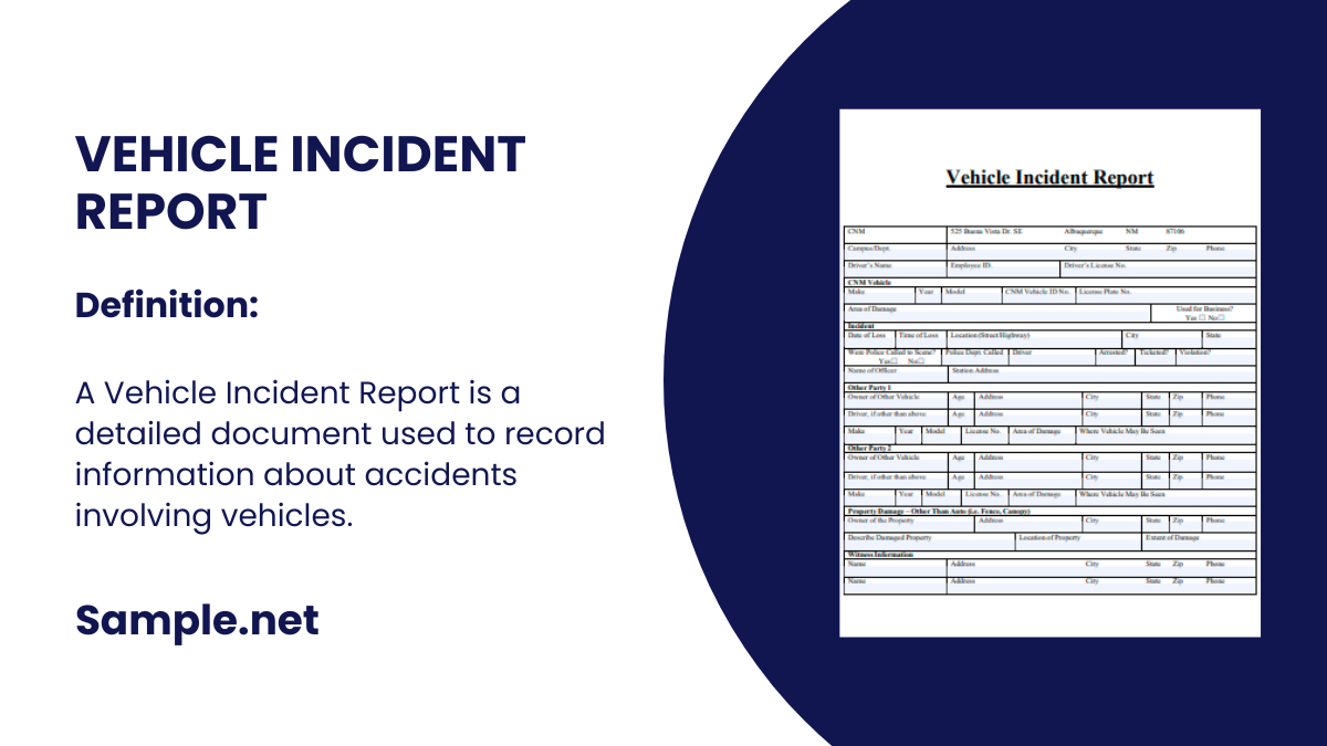 vehicle incident report