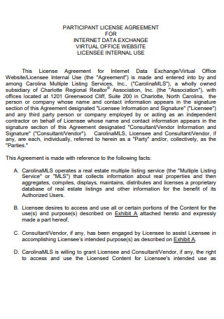 Website Participant License Agreement