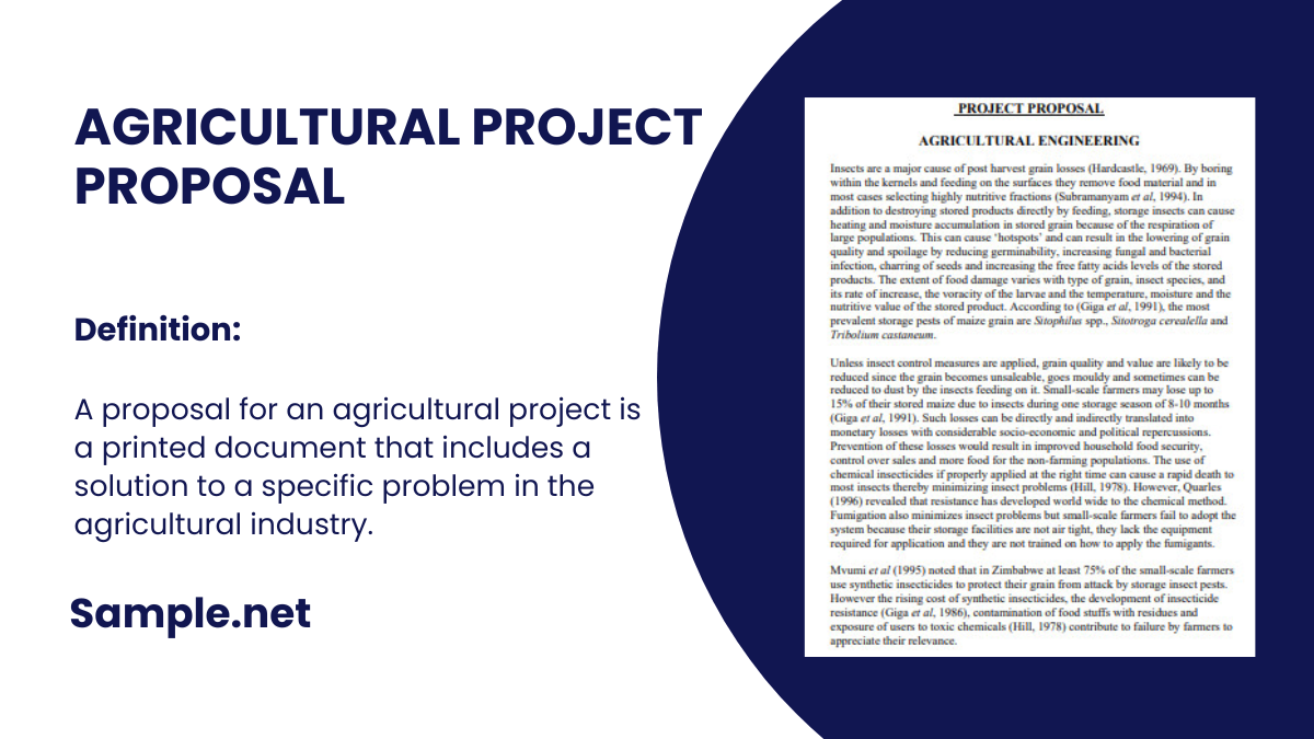 agricultural project proposal