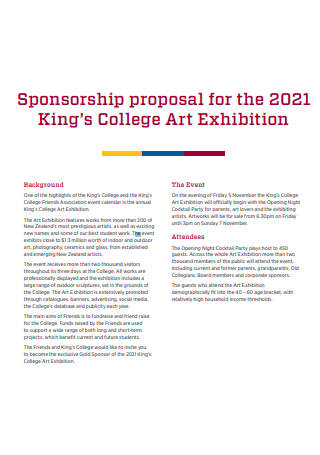 Art Event Exhibition Proposal