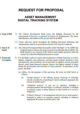 Asset Management Digital Tracking Proposal