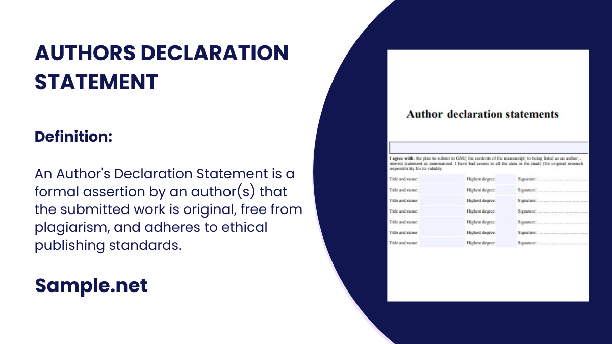 authors declaration statement