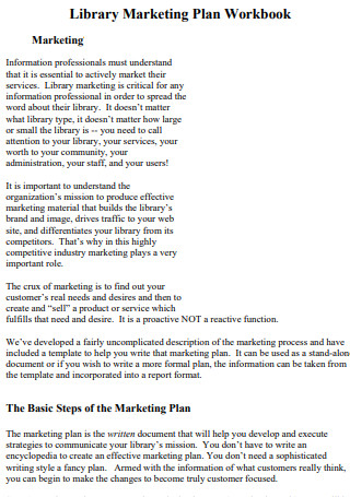 Basic Library Marketing Plan