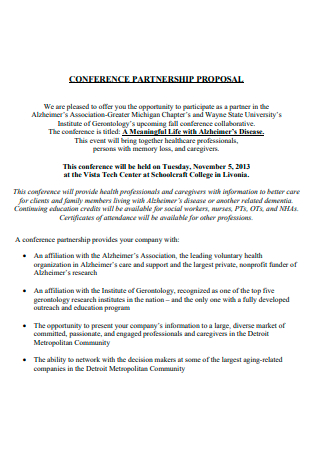 Conference Partnership Proposal