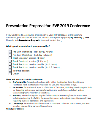 Conference Presentation Proposal Template