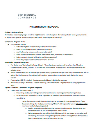 Conference Presentation Proposal in PDF