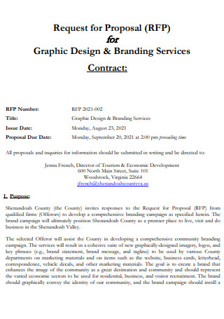 Design And Branding Services Contract Proposal