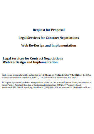 Design Legal Services Contract Proposal