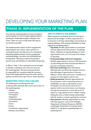 Developing Budget Marketing Plan