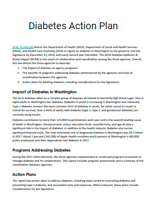 Diabetes Action Plan in PDF