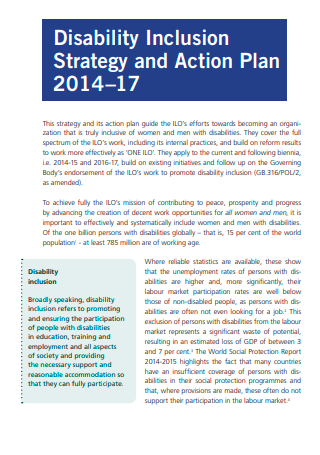 Disability Inclusion Strategy and Action Plan