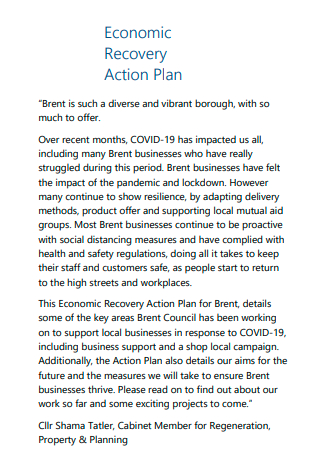 Economic Recovery Action Plan