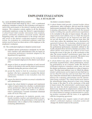 Employee Evaluation Document