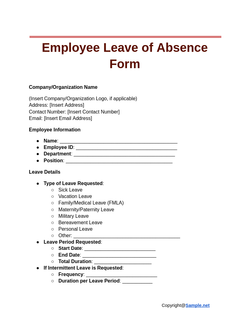 Employee Leave of Absence Form Google Docs 11 18 2024 04 31 PM