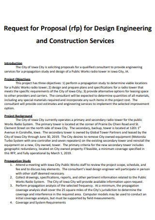 Engineering And Construction Services Proposal
