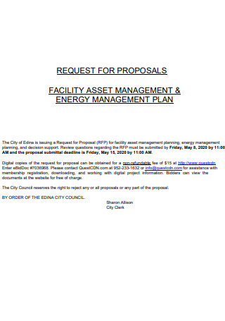Facility Asset Management Proposal