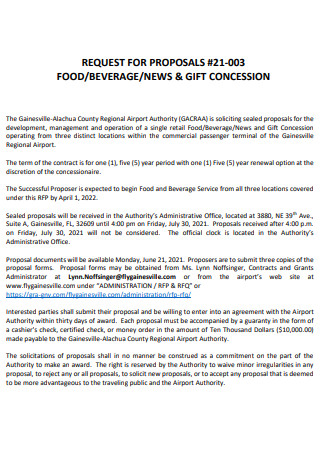 Food And Beverage News Gift Proposal