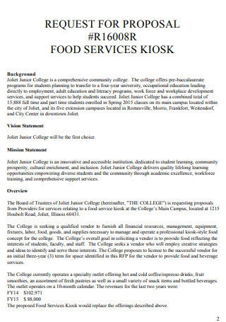 Food Service Proposal