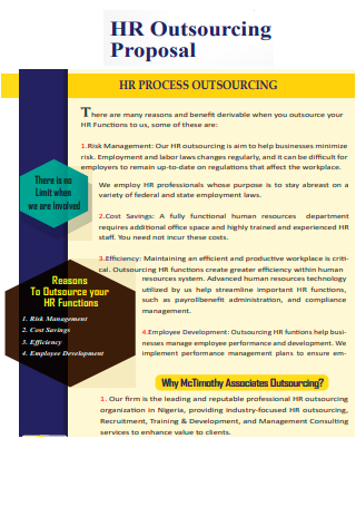 HR Process Outsourcing Proposal