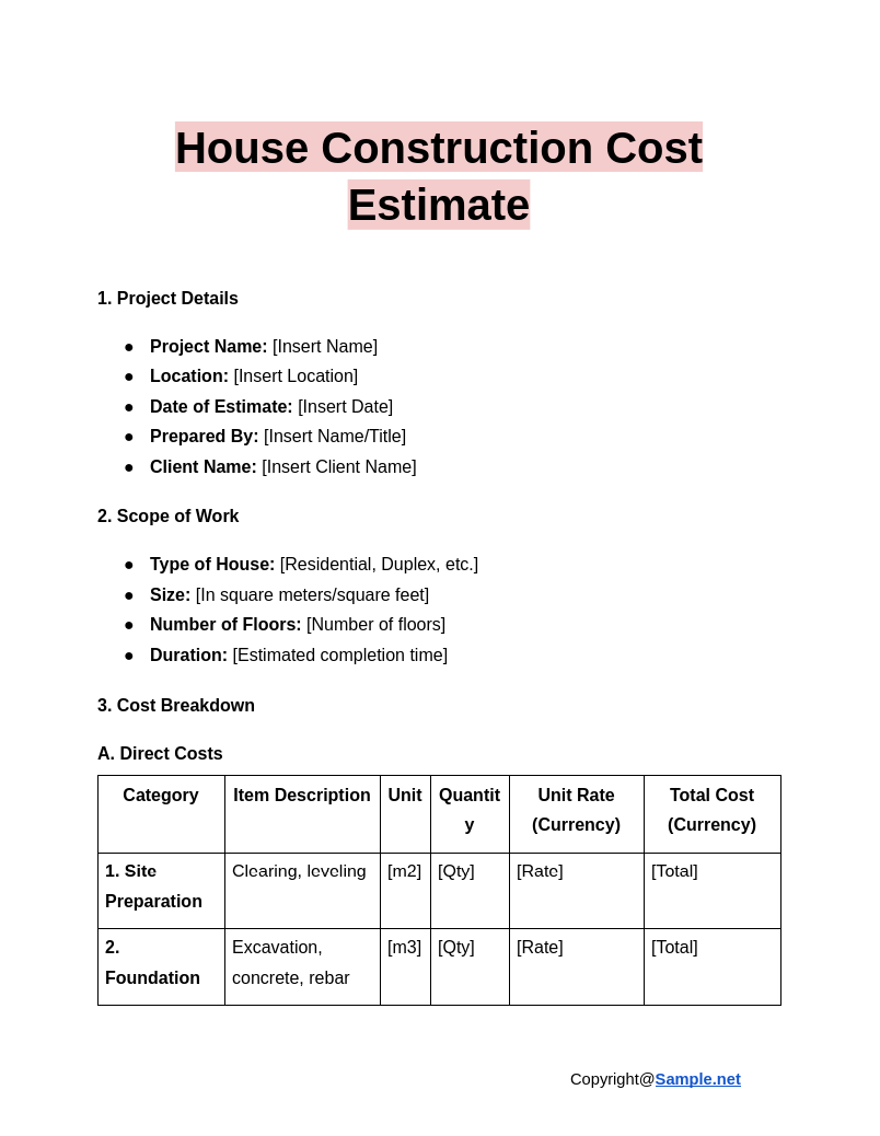 House Construction Cost Estimate Google Docs 12 18 2024 04 38 PM