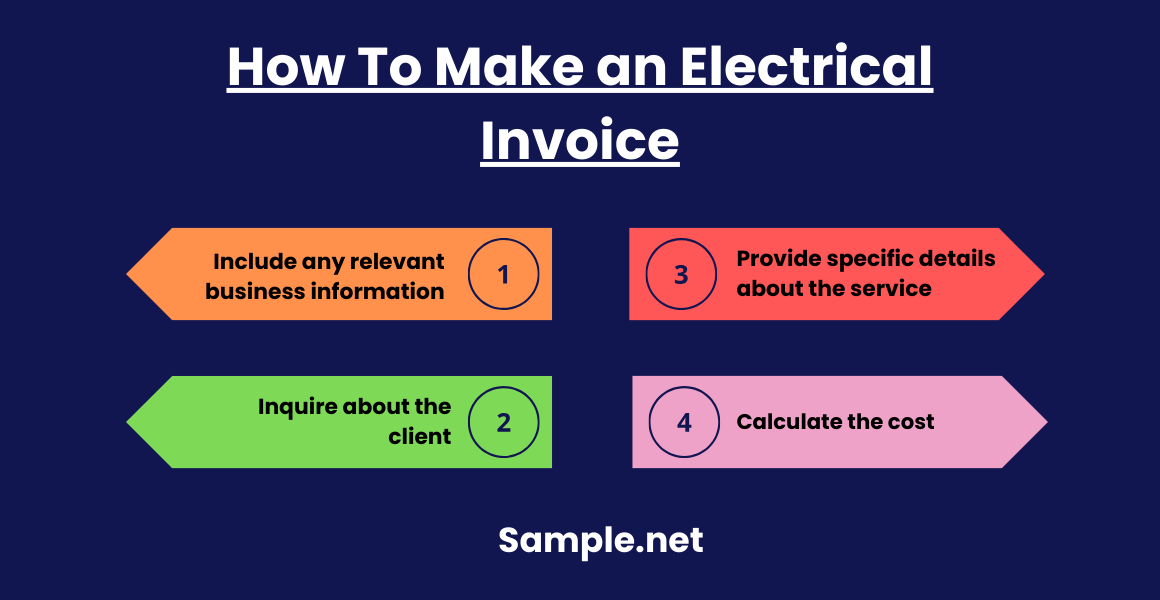 How To Make an Electrical Invoice