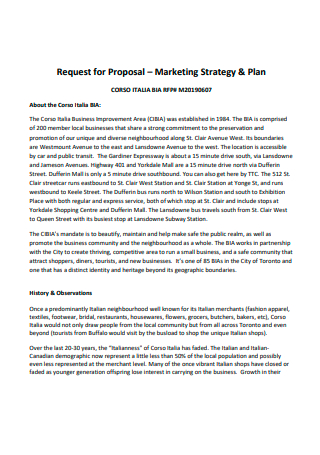 Marketing Strategy and Plan Promotion Proposal