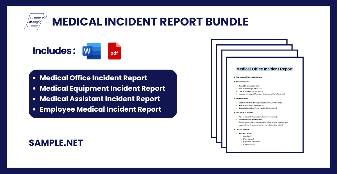 medical incident report bundle