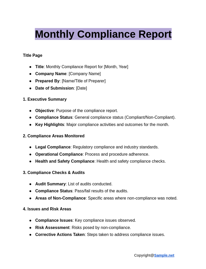 Monthly Compliance Report Google Docs 12 18 2024 04 41 PM