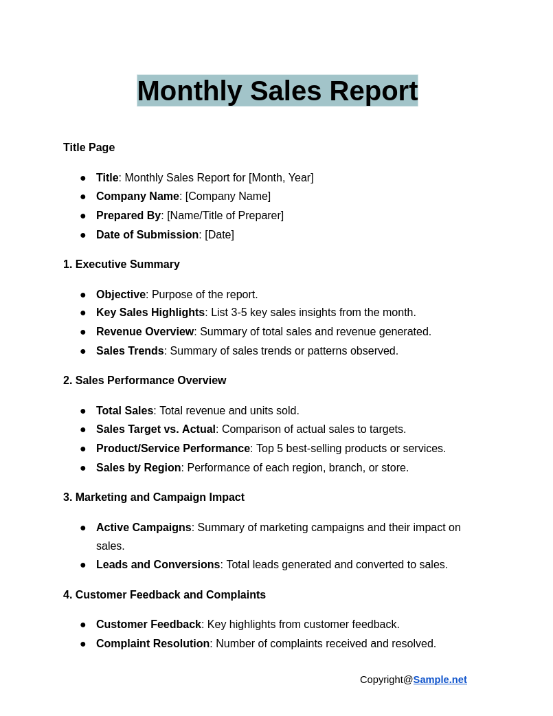 Monthly Sales Report Google Docs 12 18 2024 04 40 PM