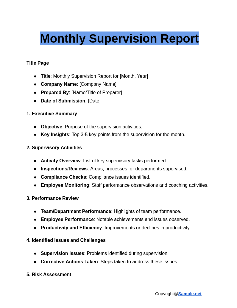 Monthly Supervision Report Google Docs 12 18 2024 04 40 PM