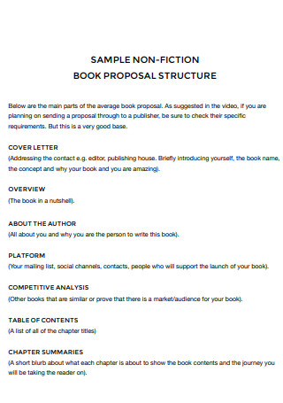 Nonfiction Book Proposal Structure