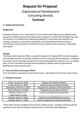 Organizational Consulting Contract Proposal
