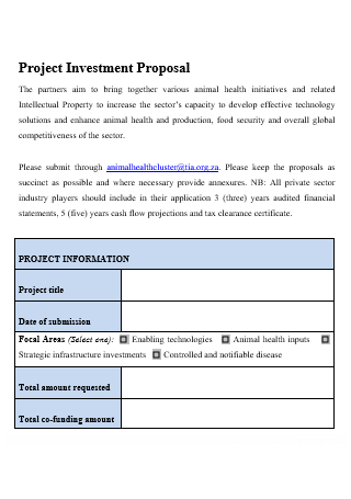 Project Investment Proposal in DOC