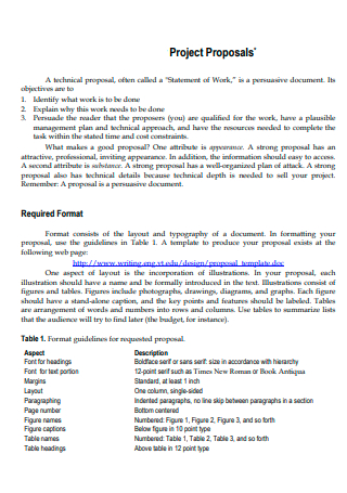 Project Statement of Work Proposal