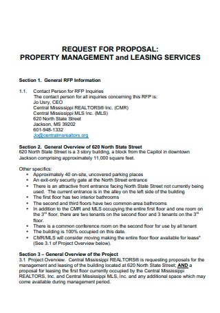 Property Management and Leasing Services Proposal