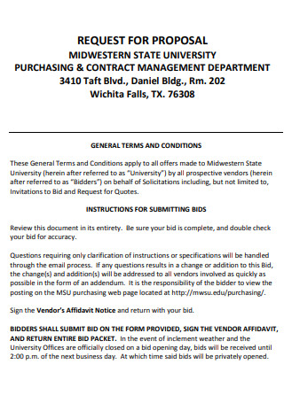 Purchasing Management Contract Proposal
