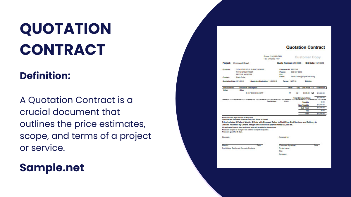 Quotation Contract