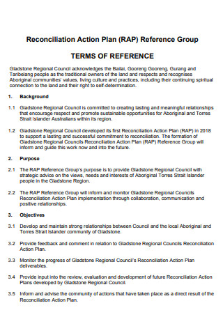 Reconciliation Action Plan for Reference Group