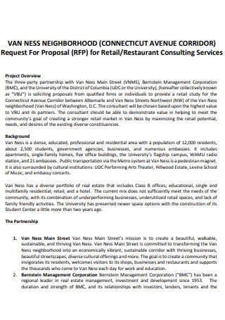 Restaurant Consulting Services Proposal