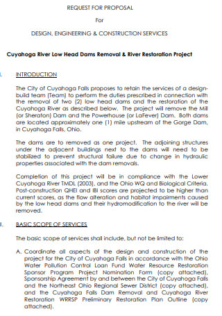 River Restoration Construction Services Proposal