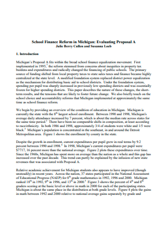 School Funding Proposal in PDF