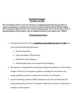 Simple Property Purchase Proposal