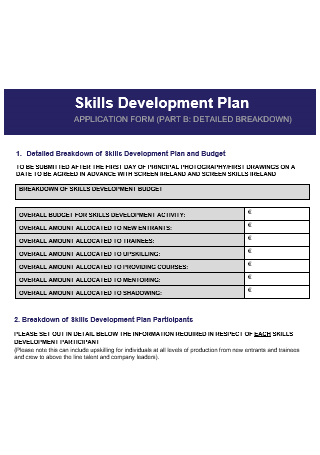 Skills Development Plan in DOC