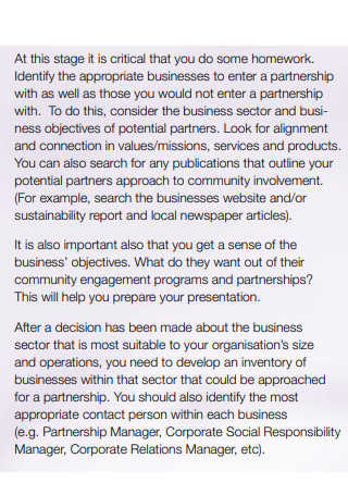 Small Business Partnership Proposal