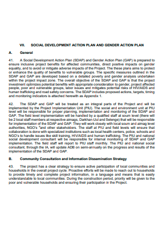 Social Development Action Plan