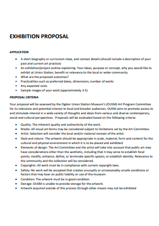 Standard Exhibition Proposal