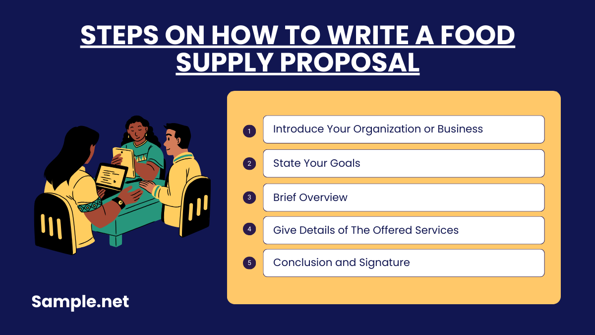 Steps On How to Write a Food Supply Proposal