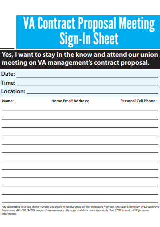 Union Management Contract Proposal